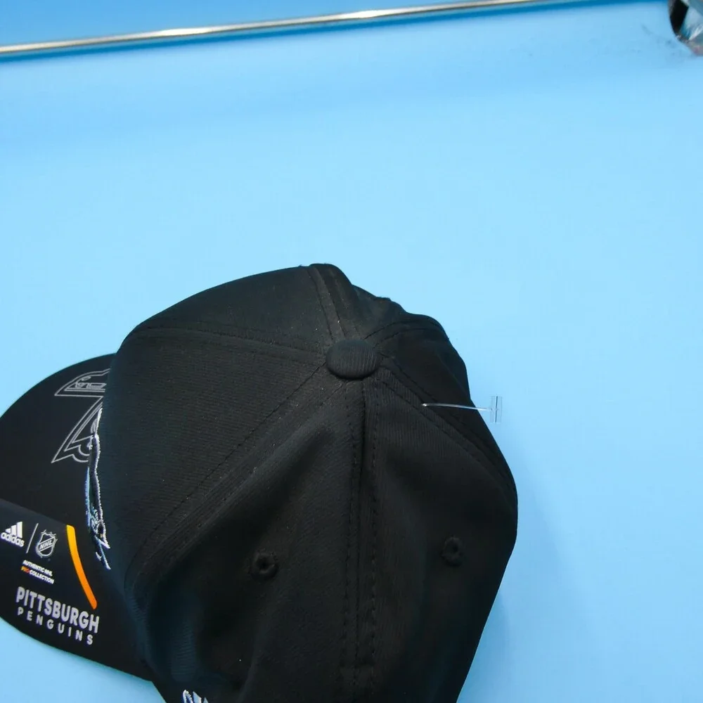 Adidas Pittsburgh Penguins Hat Mens Small Medium Fitted New Mid‎ Y2K NHL Vintage